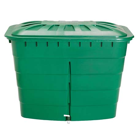 Esővízgyűjtő tartály 520 l, szögletes, zöld