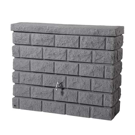 Rocky esővízgyűjtő fali tartály 400 l, sötét gránit