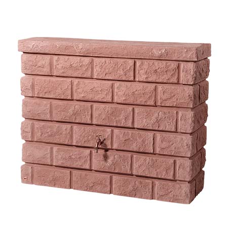 Rocky esővízgyűjtő fali tartály 400 l, vörös kő