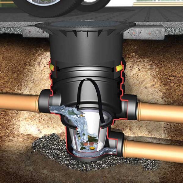 UniversalFilter 3 földbe építendő esővízszűrő, gépkocsival járható