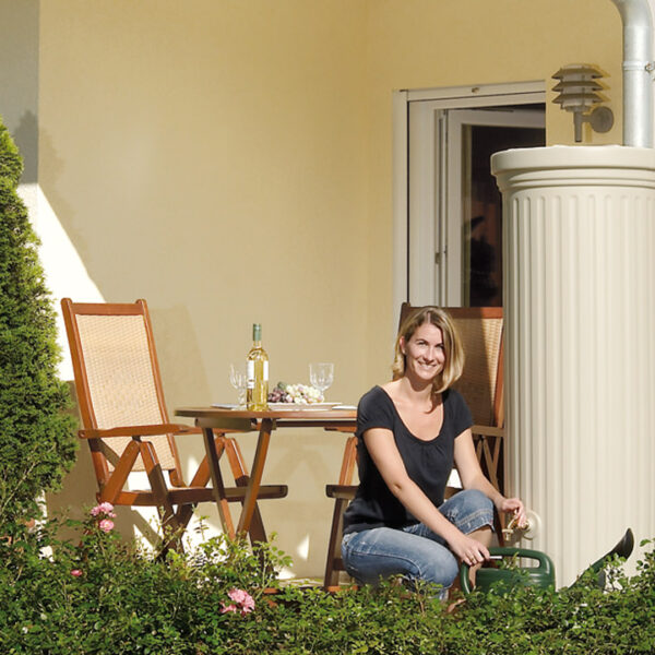 OSZLOPOS esovizgyujto tartaly 330 l, homokszin