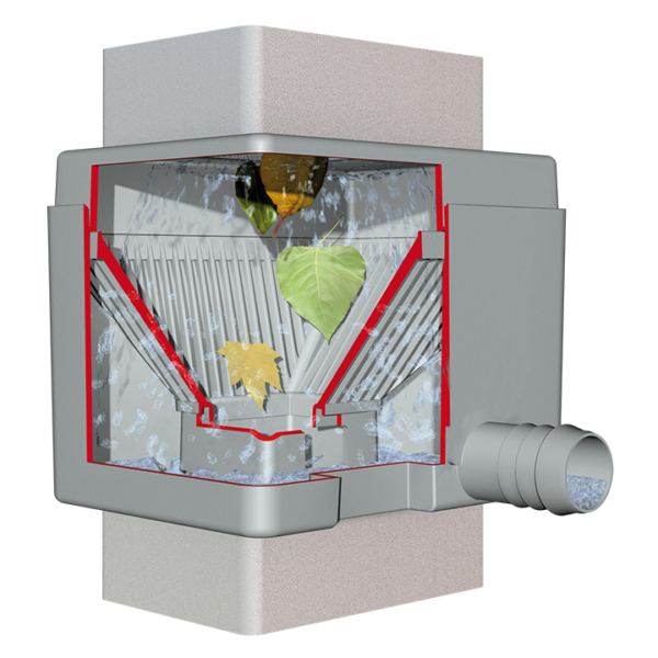 QUATTRO ereszcsatorna szuro, szurke