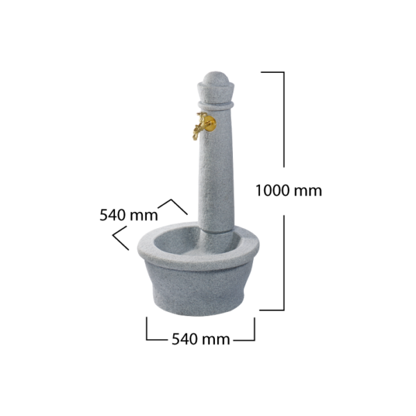 ROMA vizkutallvany, vilagos granit