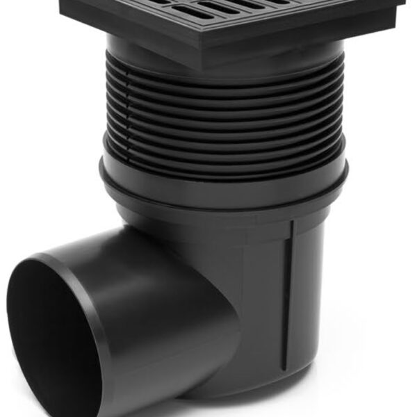 Kültéri víznyelő műanyag ráccsal 110 mm - oldalsó elfolyású