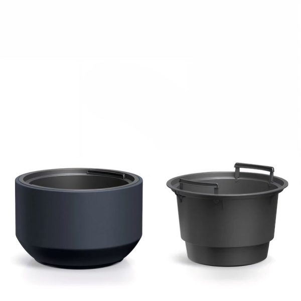 HEOS virágcserép, antracit, 29 cm
