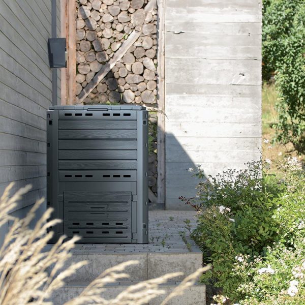 COMPOGREEN Woody komposztáló antracit színű