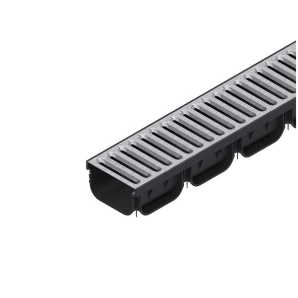 PP folyóka Easy 2 DN100 horganyzott acél ráccsal – alacsony kivitel-1