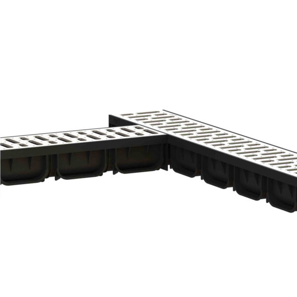 PP folyóka Easy 2 DN100 horganyzott acél ráccsal – alacsony kivitel-2