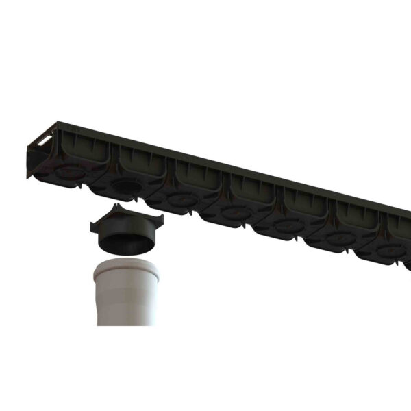 PP folyóka Easy 2 DN100 horganyzott acél ráccsal – alacsony kivitel-4