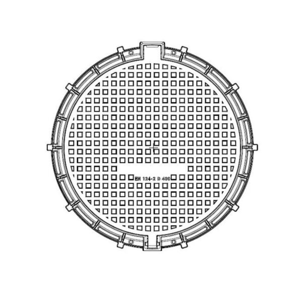 Öntöttvas aknafedél Ø990 mm